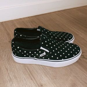 vans classic slip-on platform suede sneakers